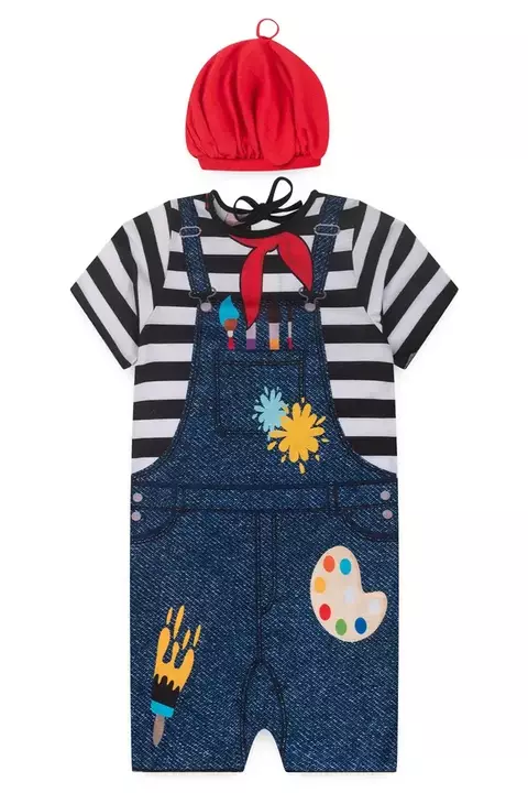Macacão Infantil Fantasia Unissex Pintor