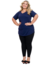 Calça Legging Plus Size Feminina Zero Transparência Roupa de academia - Tinaplus