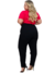 Calça Pantalona Plus Size Feminina em Crepe Duna. na internet