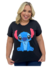 Camiseta T-Shirt Plus Size Feminina Preta De Malha. - Tinaplus