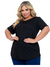 Camiseta Tampa Bumbum Plus Size Feminina Preta. na internet