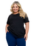 Camiseta Tampa Bumbum Plus Size Feminina Preta.