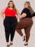 Calça Legging Plus Size Feminina Zero Transparência Roupa de academia - comprar online