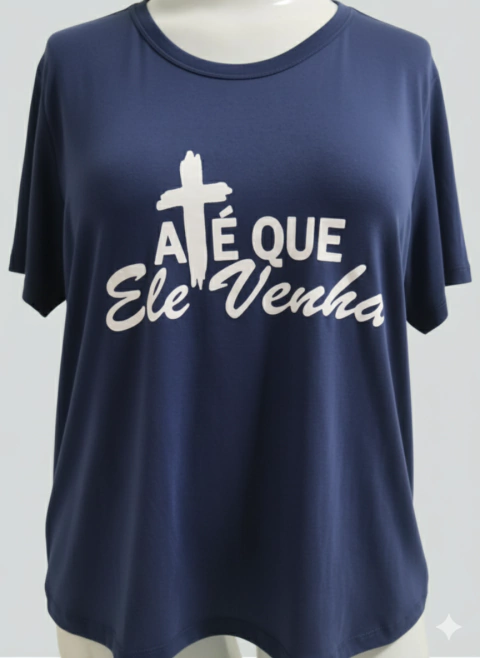 Camiseta T-Shirt Plus Size Feminina De Malha - comprar online