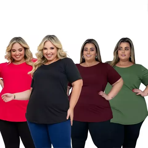 KIT QUATRO BLUSAS TAPA BUMBUM - comprar online