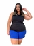 Camiseta Regata Plus Size Feminina De Malha Lisa Tamanhos Grandes