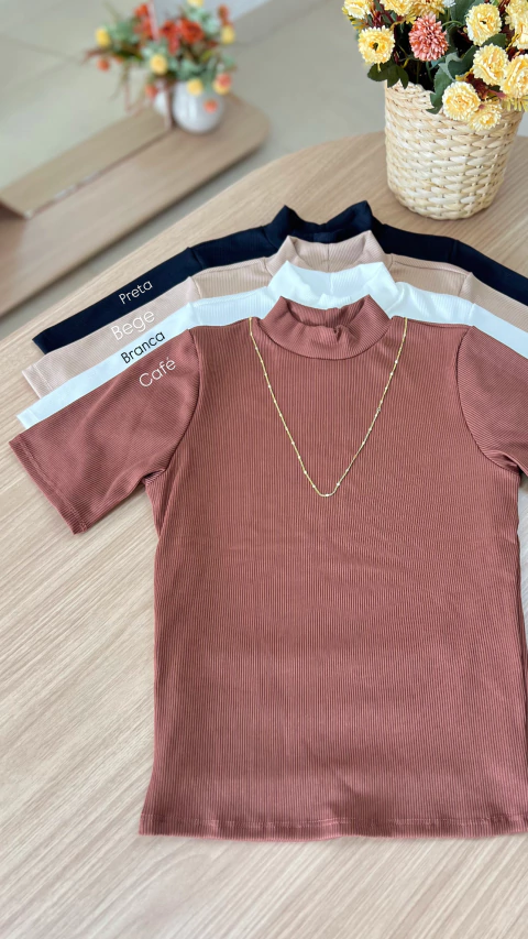 Blusa gola canelada - comprar online