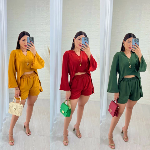 conjunto Bata Gola V + Shorts