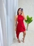 vestido curto transpassado assimétrico - Jacqueferreiracloset