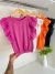 Blusa/cropped Ribana detalhes em lesie