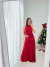 vestido longo frente única