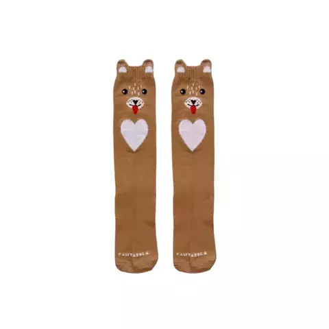 Meias 3/4 Ursinho Marrom Cantarola - comprar online