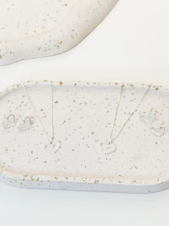 Conjunto Coração Cristal