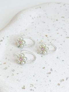 Anel Flor Pérola