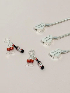 Berloque Vinho c/ Taças