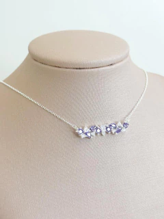 Colar Zircônias Lilás