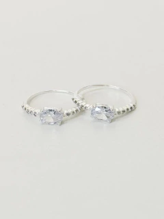 Anel Solitário Cristal