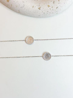 Pulseira Redonda com Banho de Ródio