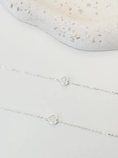 Pulseira Coração Cravejado