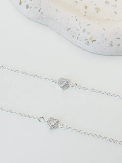 Pulseira Coração Cristal