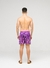 Short Com Textura Listras Roxo - NITX