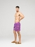 Short Com Textura Listras Roxo - comprar online