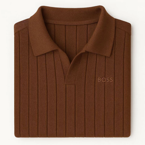 CAMISA POLO HB TEXTURIZADA - MARROM - comprar online