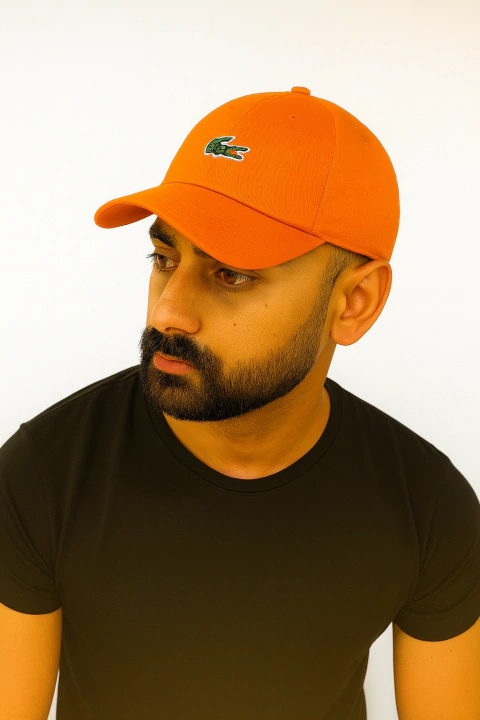 BONÉ LACOSTE MINICROC CENTRAL - LARANJA - comprar online