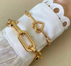 Pulseira Elos Retangular Grosso