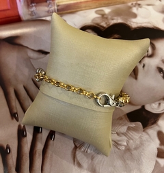 Pulseira Malha Oval Trancada Banhos - comprar online
