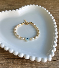 Pulseira Pérola Água Cruz Madrepérola - comprar online