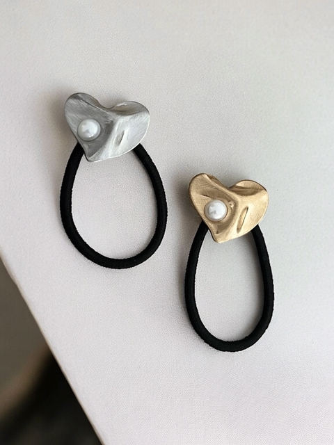 Elastico Coração Pérola Única