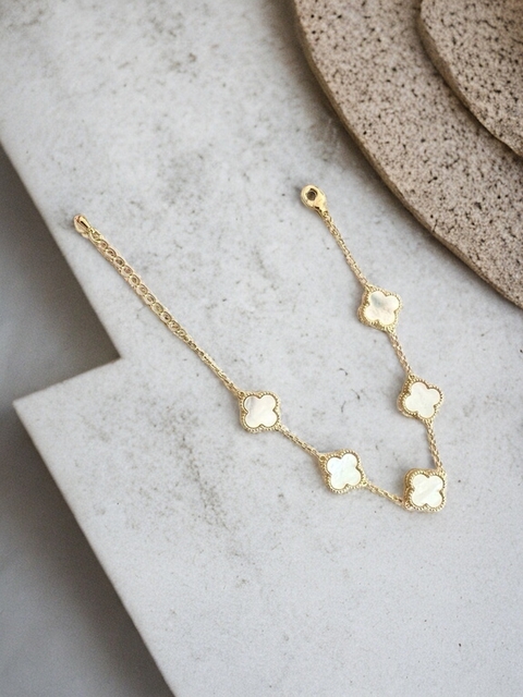 Pulseira Trevo Madrepérola