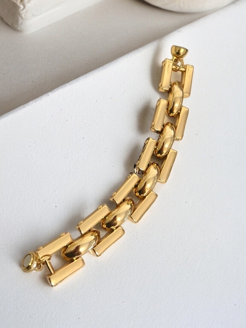 Pulseira Elos Tartaruga Quadrado