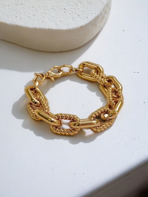 Pulseira Elos Liso Torcido