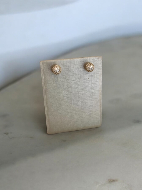 Brinco Esfera Cravejado