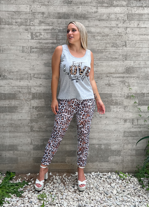 Babucha WAFFLE ESTAMPADA