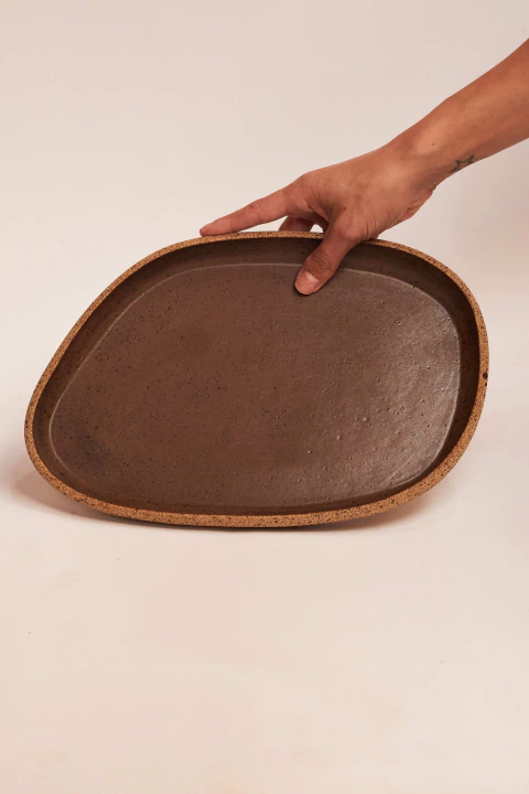 Prato Orgânico Maior Marrom - comprar online