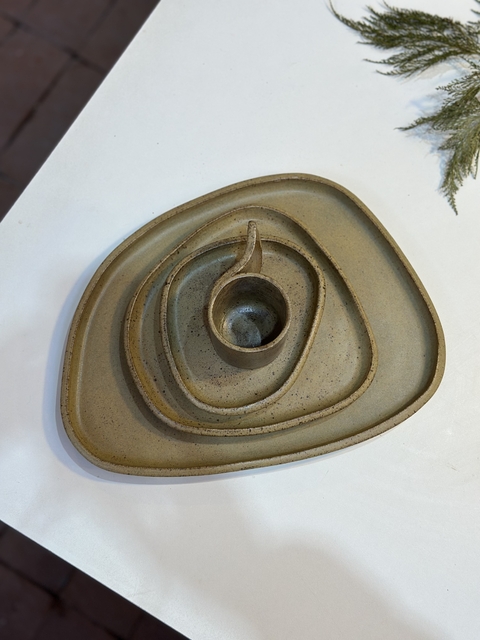 Conjunto Pratos Orgânicos - Caramelo (individual) - comprar online