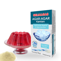 Agar-Agar Kanten Gelialgas Gelatina vegetal 16g