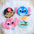 Recorte Pingentes De Natal Bolinhas em Feltro Lilo e Stitch- Unidade ou Kit com 4 - Lilo, Stitch, Angel, Xepa