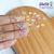 Mini recortes apliques em acrílico espelhado - Pomba Espirito Santo - 1 cm - 30 unidades - comprar online