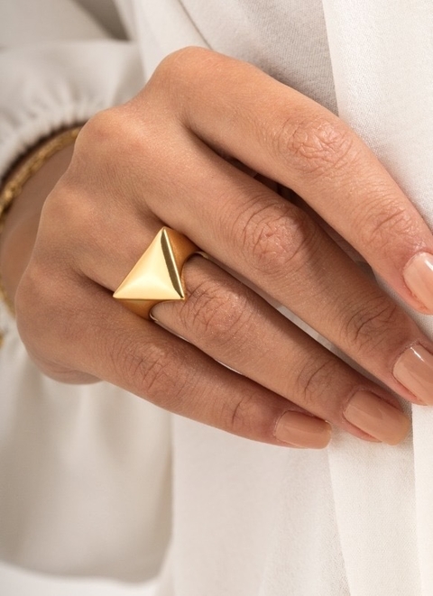 Anillo Triangular Liso - comprar online
