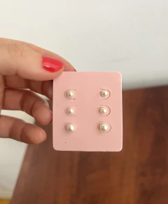 Trio de Aros Mini Perlas