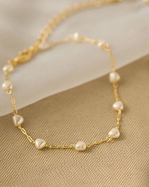 Pulsera Perlas Corazón - comprar online