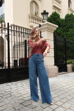 Calça Jeans Palazzo - Bek Comfy Para mulheres versateis que se comunicam antes mesmo de abri a boca ! 