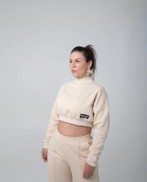 Cropped moletom - Basic