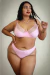 Conjunto SABRINA corpiño y vedetina en algodón y puntilla - comprar online