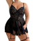 Camisolín estilo Babydoll CIELO de encaje y microtull con less hilo y ligas - tienda online