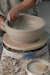 bacha redonda 35x13 cm de ceramica artesanal modelo VICTORIA BEIGE - Fango diseño en bachas